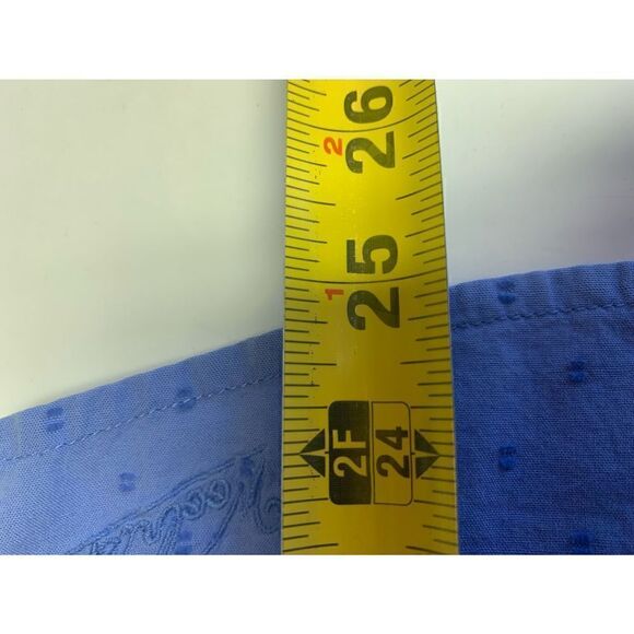 Woolrich Blue Cotton Boho Blouse Size L - Picture 11 of 11